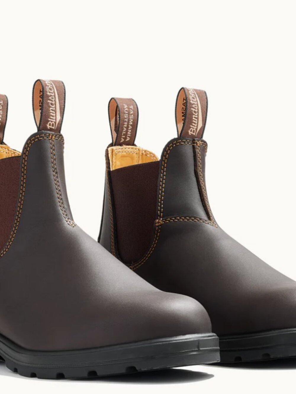 Blundstone 500 Chelsea Stout Brown Boots, New In Box, Size 7.5 (4.5 AU) - Picture 4 of 7